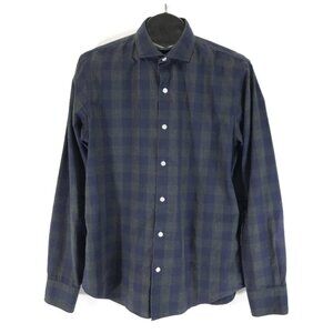 Bonobos Tailored Slim Fit Shirt Men's Large Plaid Long Sleeve Cotton Casual